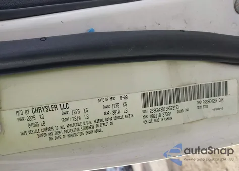 2009 Dodge Charger Se z USA, uszkodzony, nr VIN 2B3KA43D19H523193